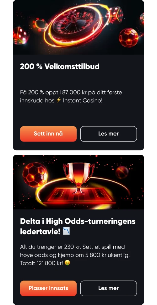 instant casino bonus