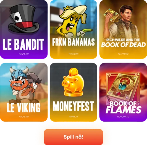 Instant casino populært spill